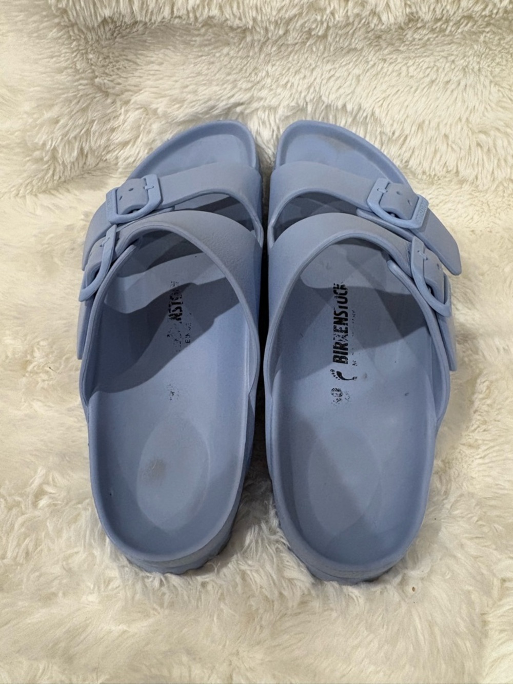 Birkenstock Light Blue Arizona EVA Slip-On Sandals - Picture 5 of 7